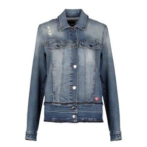 LOVE MOSCHINO Women's Blue Denim Cotton Jacket Sz 8 US/ 44 IT